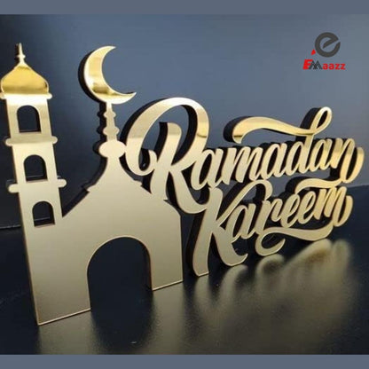 Acrylic Islamic Tabletop Decors | Ramadan Kareem and Eid Mubarak Decoration | Islamic Muslim Gifts