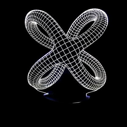 3D Acrylic Illusion Lamp Knot Shape