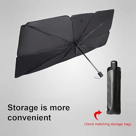 helloleiboo Showay Car Windshield Sun Shade UV Rays and Heat Sun Visor Protector Foldable Reflector Umbrella brella Shield