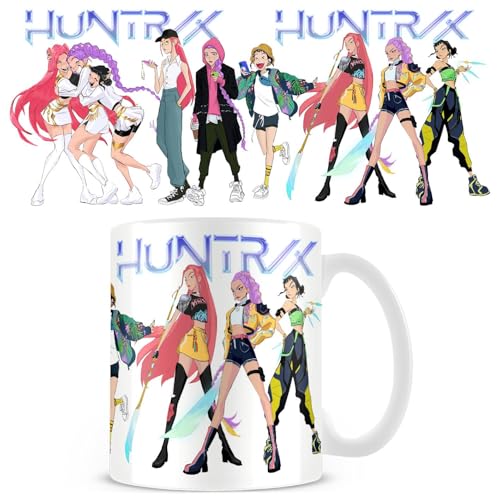 Pyramid International Kpop Demon Hunters Huntrix Girls Coffee Mug - 11oz Ceramic Coffee Mug - Cute Anime Gift for Kids and Fans - Dishwasher and Microwave Safe
