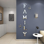 Family Sign Acrylic Mirror - Modern Home Decoration [42 pieces]