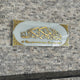 Solid White Gold Mirror Calligraphy