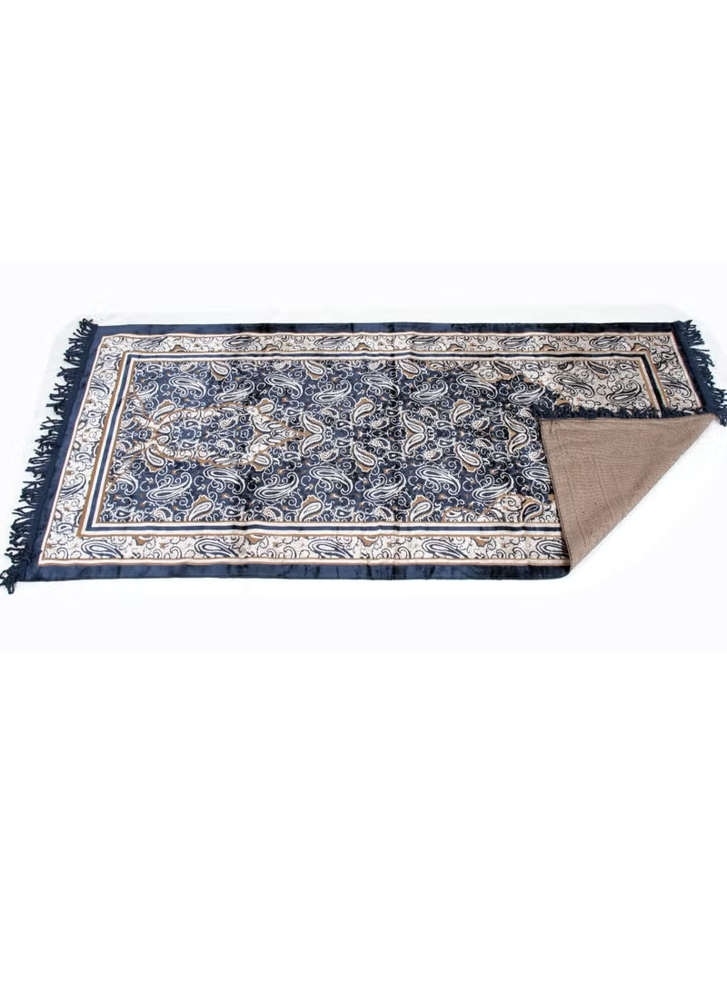 Prayer Mat 614GSM Anti-Slip Velvet Top Islamic Prayer Mat New Design Thick Padded Sajadah Prayer Rug for Men Women Eid Gift Ramadan ( 140cm X 70cm)