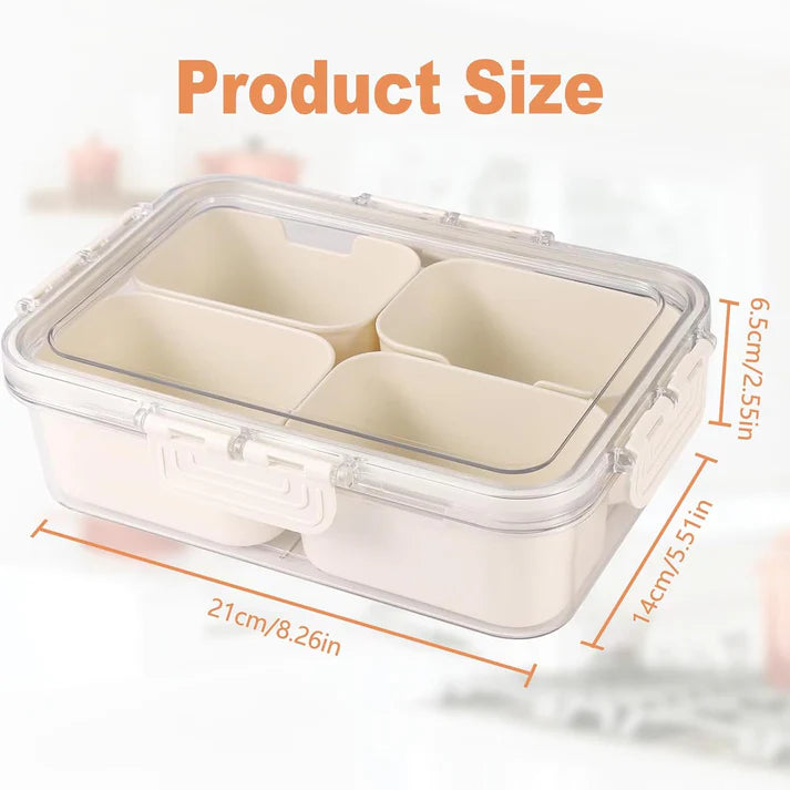 Serving Tray with Compartments and Lid | Versatile & Organized Serving Solutions