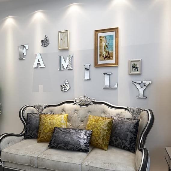 Family Sign Acrylic Mirror - Modern Home Decoration [42 pieces]
