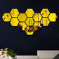 Hexagon Style Acrylic Mirror - Modern Home Decoration [13 pieces]