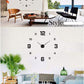 3D Wall Clock, Frameless Wall Clock DIY Wall Decoration, Wall Clock Home Decor