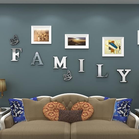 Family Sign Acrylic 3D Mirror Wall Decor