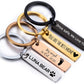 Custom Engraved Personalized Keychain for Him Her - Birthday Valentine's Day Christmas Gifts