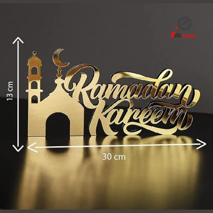 Acrylic Islamic Tabletop Decors | Ramadan Kareem and Eid Mubarak Decoration | Islamic Muslim Gifts