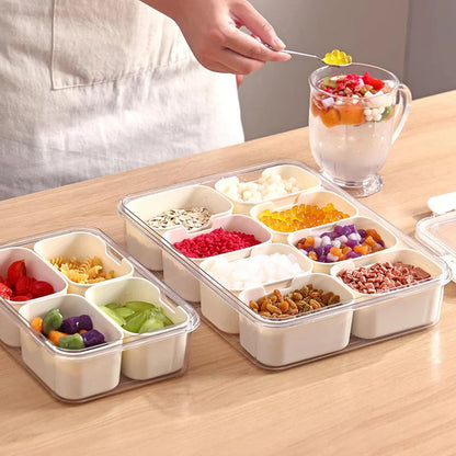 Serving Tray with Compartments and Lid | Versatile & Organized Serving Solutions