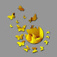 Acrylic Mirror With Butterflies - Modern Home Decoration