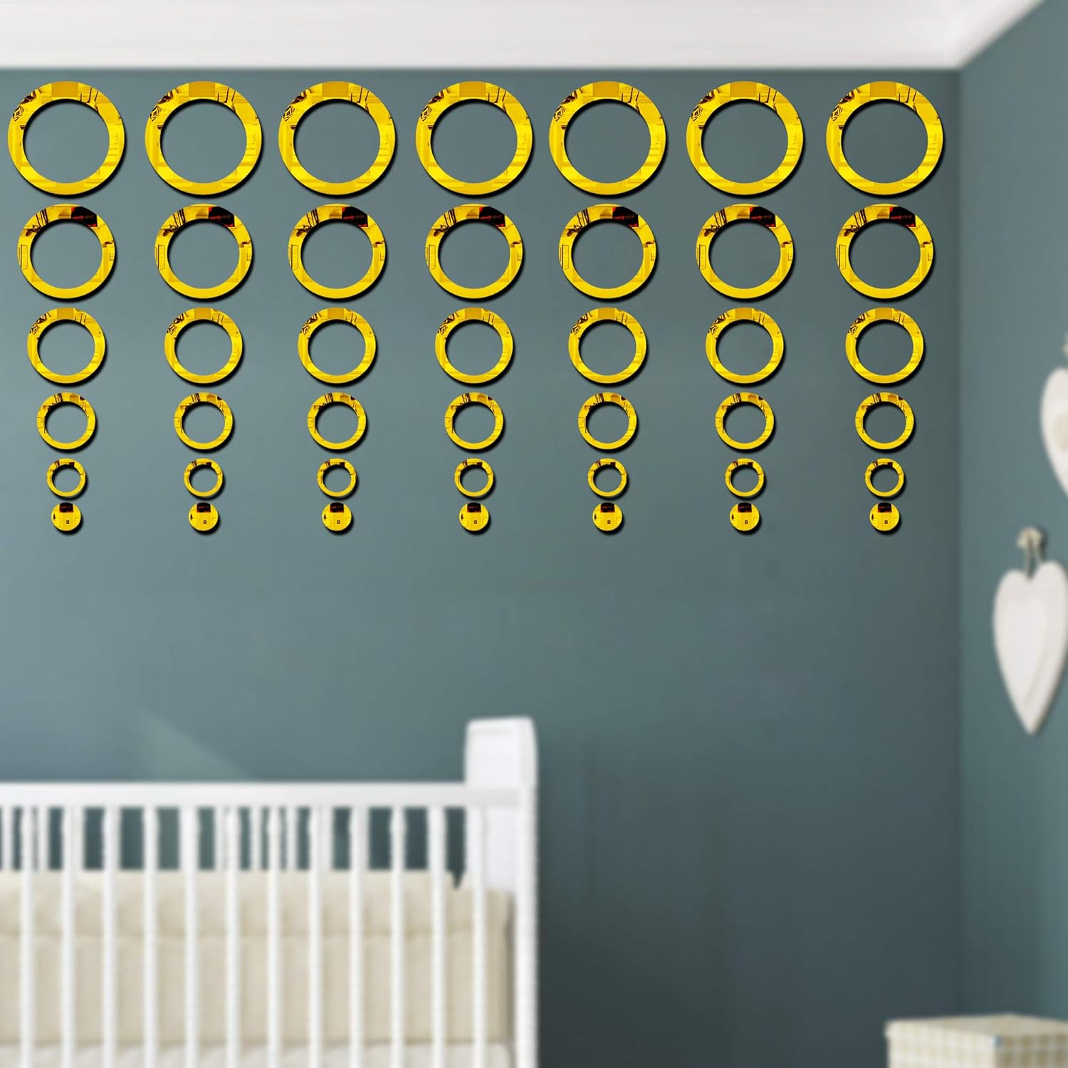 Ring Acrylic Mirror - Modern Home Decoration [42 pieces]