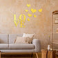 Love & Hearts Acrylic Wall Mirror - Modern Home Decoration [42 pieces]