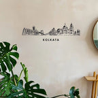 Kolkata, India - Skyline Acrylic Wall Art - Home Decal - Indian National Day