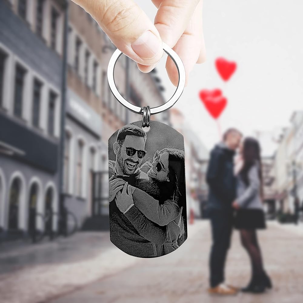 Personalized Photo Keychain - Custom Keepsake for Special Moments