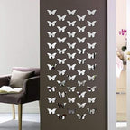 Butterflies Decorative Acrylic Mirror - Modern Home Decoration [40 pieces]