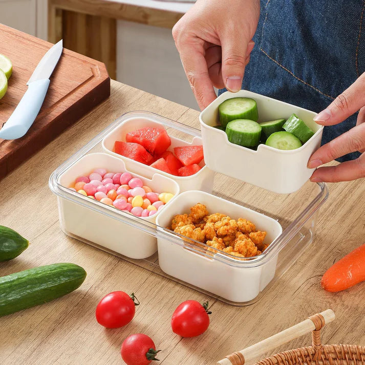 Serving Tray with Compartments and Lid | Versatile & Organized Serving Solutions