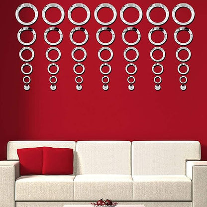 Ring Acrylic Mirror - Modern Home Decoration [42 pieces]