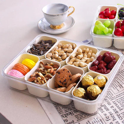 Serving Tray with Compartments and Lid | Versatile & Organized Serving Solutions