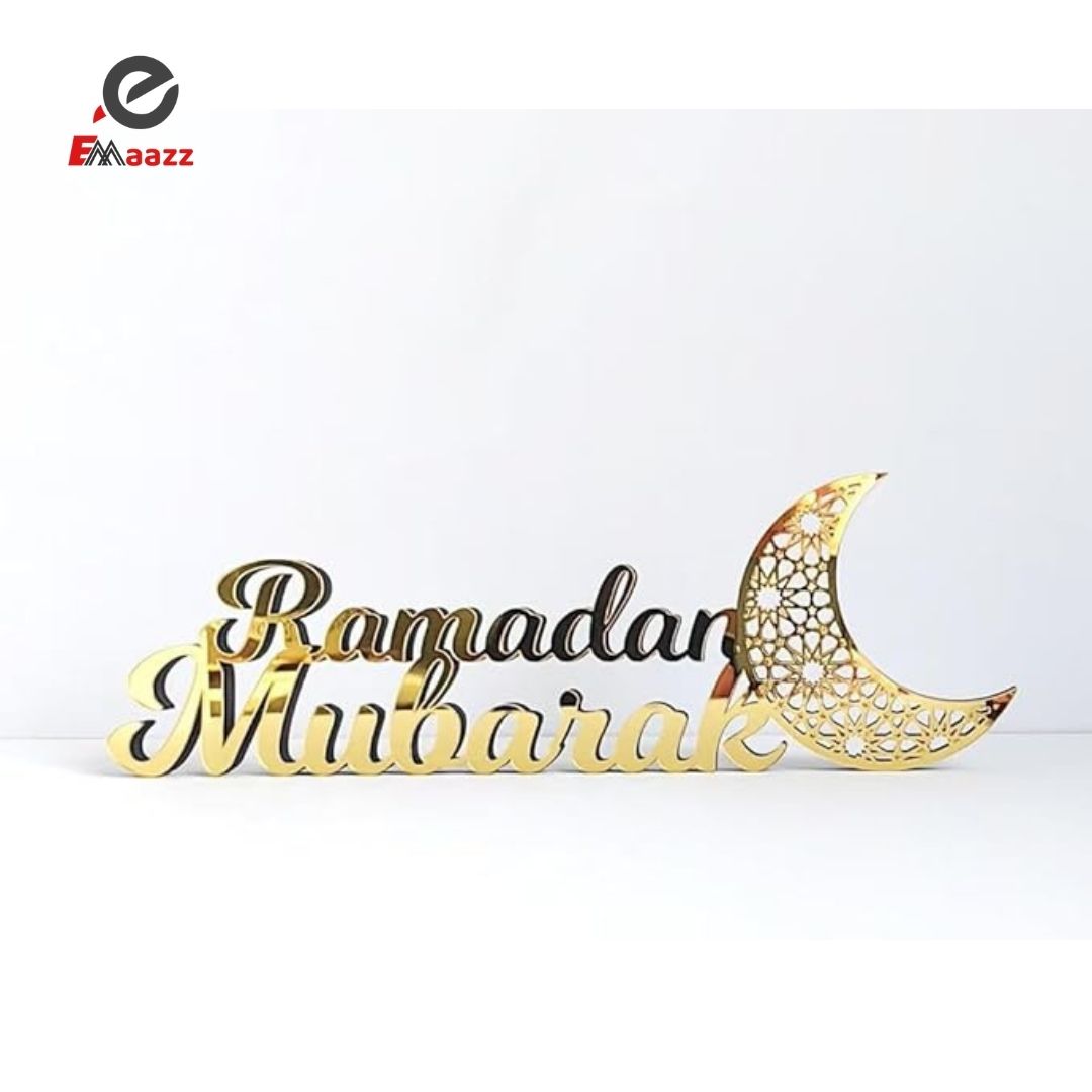 Ramadan Mubarak Acrylic Decor | Ramadan Mubarak Table Decor | Ramadan Decorations For Home, Islamic Decorations