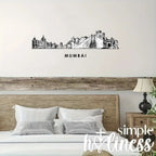 Mumbai, India - Skyline Acrylic Wall Art - Home Decal - Indian National Day
