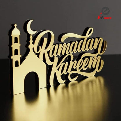 Acrylic Islamic Tabletop Decors | Ramadan Kareem and Eid Mubarak Decoration | Islamic Muslim Gifts