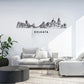 Kolkata, India - Skyline Acrylic Wall Art - Home Decal - Indian National Day