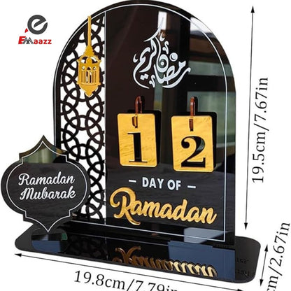 Ramadan Table Calendar | Ramadan Countdown Calendar | Desk Calendars Ramadan | Decorations for Home Decor Muslim Festival&nbsp;