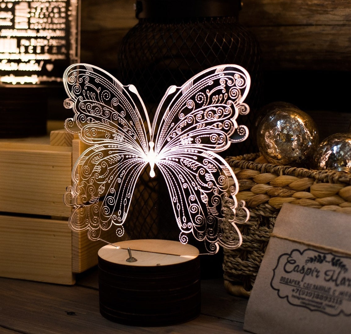 3D Acrylic Light Butterfly Lamp