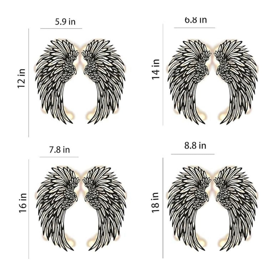 Angel Wings Acrylic Wall Decor 03
