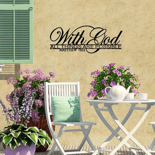 Bible Verse - with God All Things are Possible - Chrismas Gift 1