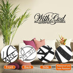 Bible Verse - with God All Things are Possible - Chrismas Gift 2