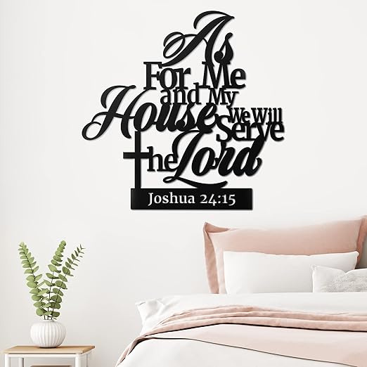 Bible Verses  As For Me And My House -  Christian Wall Decor in Dubai 1