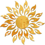 Hot Sun Wall Mirror - Acrylic Mirror For Home Decor | Modern Wall Decal