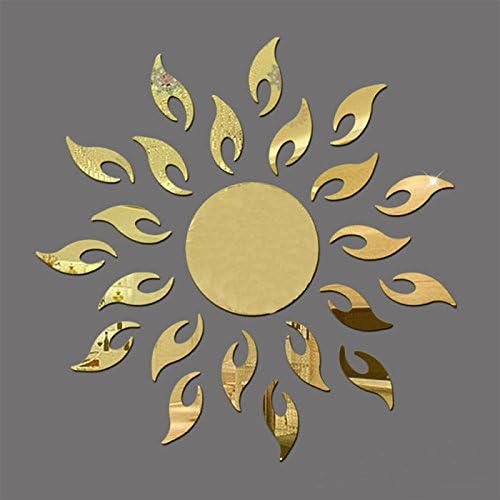 Hot Sun Wall Mirror - Acrylic Mirror For Home Decor | Modern Wall Decal