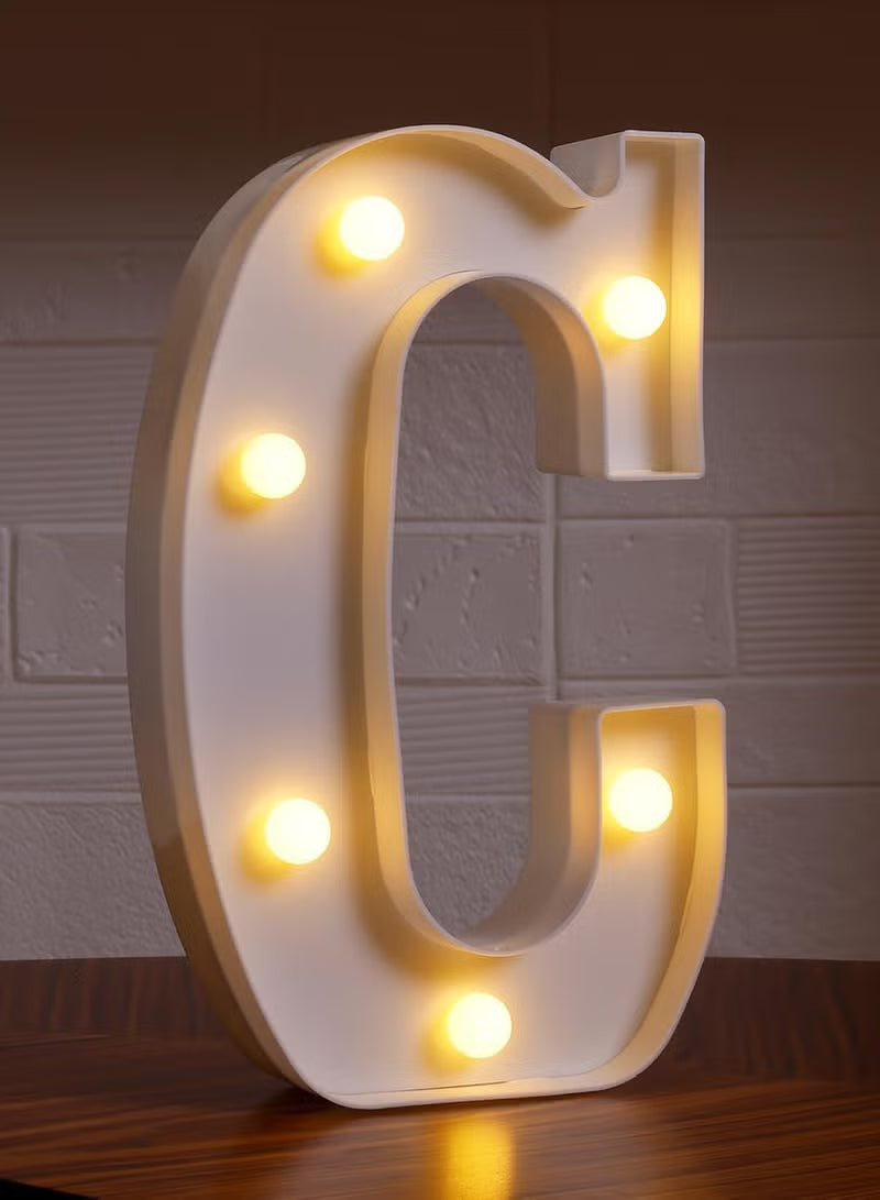 Alphabet LED Letter Lights Light Up Plastic Letters Standing Hanging