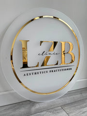 Custom Acrylic Business Logo Sign, Custom Light up Sign