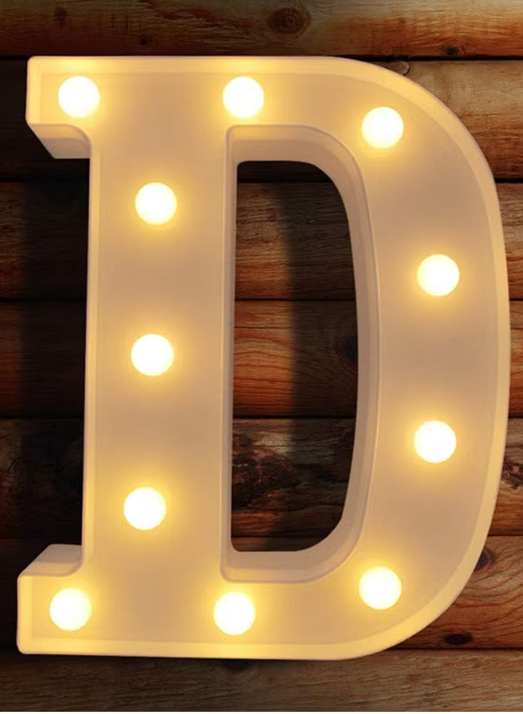 Alphabet LED Letter Lights Light Up Plastic Letters Standing Hanging