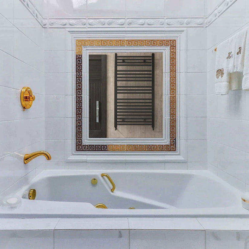 Acrylic Greek Mirror Wall Stickers