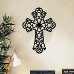 Elegant Black Acrylic Cross - Christian's Home Decal 1