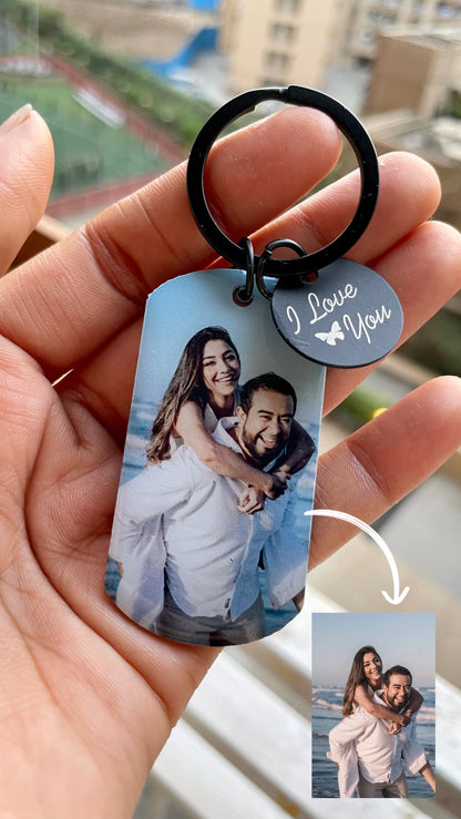 Personalized Photo Keychain - Custom Keepsake for Special Moments