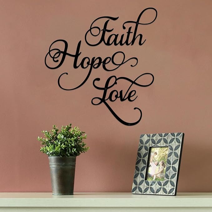 Faith, Hope, Love - Chirsmas Gift - Home Wall Decor 1