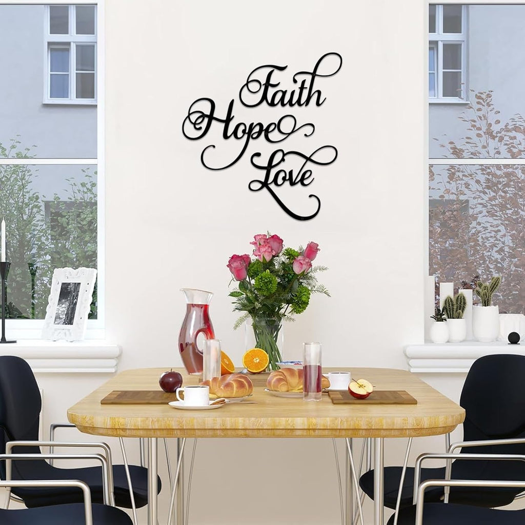 Faith, Hope, Love - Chirsmas Gift - Home Wall Decor 5