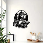 Jesus Christ and Book - Christian's Home Decal 6