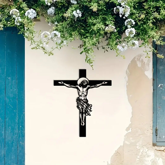 Jesus Christ and Cross - Christian Acrylic Wall Home Decal
