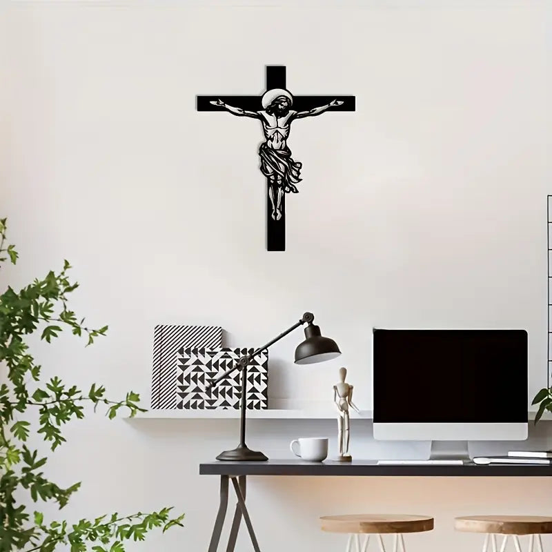 Jesus Christ and Cross - Christian Acrylic Wall Home Decal 2