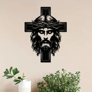 Jesus Christ and Cross - Christian Home Decal