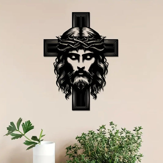Jesus Christ and Cross - Christian Home Decal