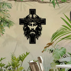 Jesus Christ and Cross - Christian Home Decal 4